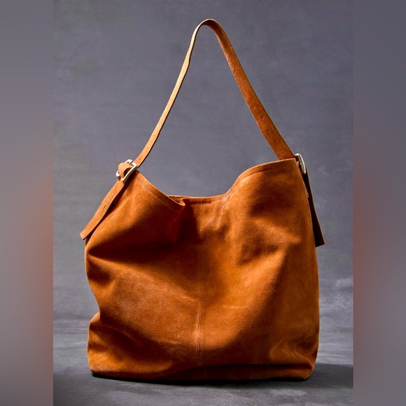 Free People We The Free Honor Oversized Tote Bag // NWT // Logo // 100% Leather - Picture 1 of 15